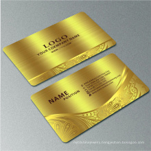 Custom High-End Business Bank Vip Luxury Metal Christmas Cards Plating 24K Rose Gold Gift Cards